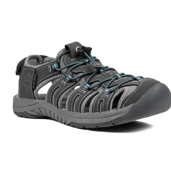 Khombu Shoes - Khombu Crystal Slip On Sandals Grey Size 9.5 NEW